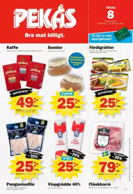 Pekås reklamblad (giltig till och med 22-02)