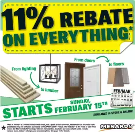 Menards weekly ad Page 1