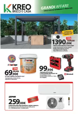 Volantino Kreo Brico e Casa (valido fino al 1-03)