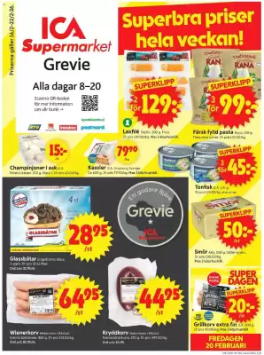 ICA Supermarket reklamblad (giltig till och med 22-02)