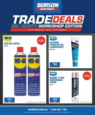 Burson Auto Parts catalogue (valid until 14-03)