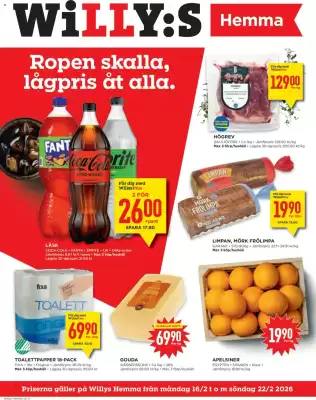 Willys reklamblad (giltig till och med 22-02)