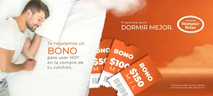 Catálogo Colchones Romance Relax (válido hasta 15-03)