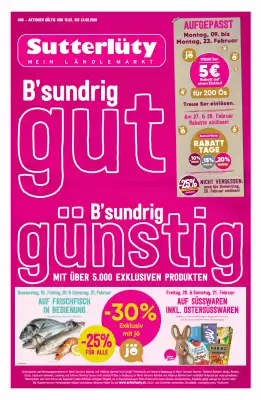 Sutterlüty Flugblatt (gültig bis 25-02)
