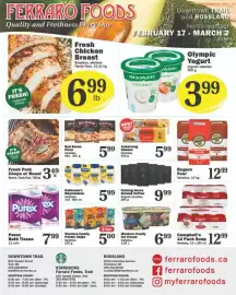 Ferraro Foods flyer Page 1