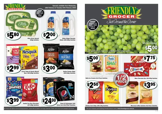 Friendly Grocer catalogue (valid until 24-02)