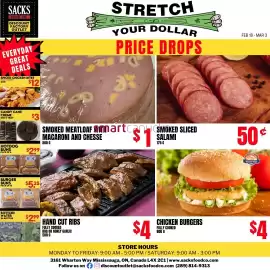 Sacks Food Co. flyer Page 1
