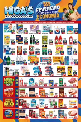 Folheto Higa's Supermercado (válido até 24-02)