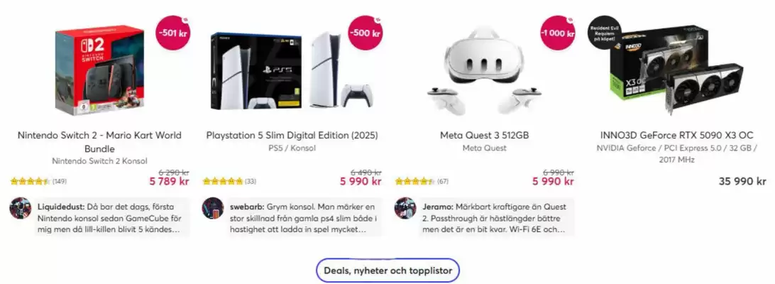 Webhallen reklamblad (giltig till och med 31-03)