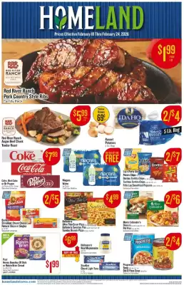 Homeland Market weekly ad (valid until 24-02)