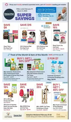 Total Pet flyer (valid until 4-03)