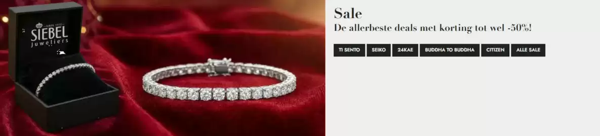 Siebel Juweliers folder Pagina 1