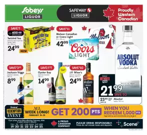 Safeway Liquor flyer week 8 Page 1