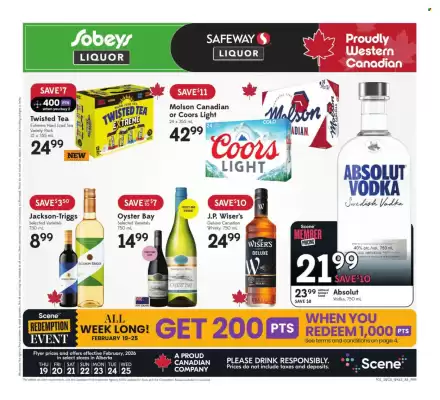 Sobeys Liquor flyer (valid until 25-02)