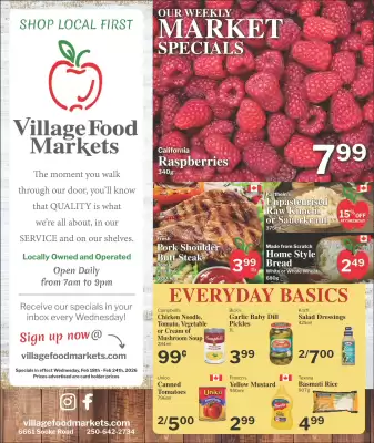 Village Food Markets flyer (valid until 24-02)