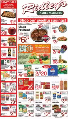 Ridley's Family Markets weekly ad (valid until 23-02)