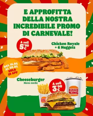 Volantino Burger King (valido fino al 20-02)