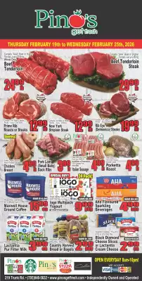 Pino's flyer (valid until 25-02)