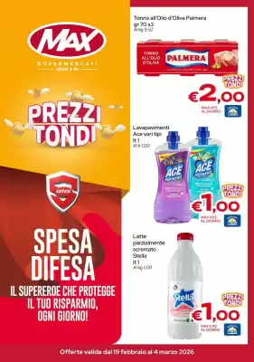 Volantino MAX Supermercati (valido fino al 4-03)