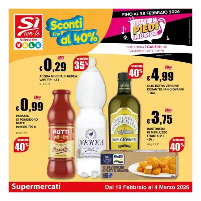 Volantino Sì con te Supermercati (valido fino al 4-03)
