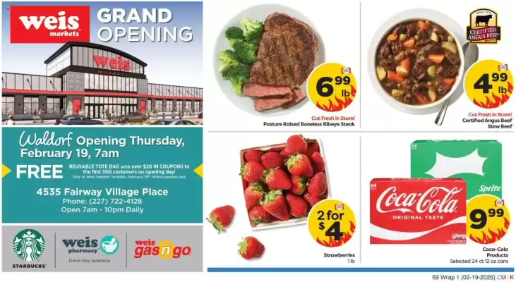 Weis Markets weekly ad