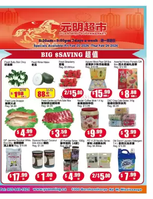 Yuan Ming Supermarket flyer (valid until 26-02)