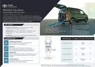 Toyota Flugblatt | Proace city Verso Seite 1