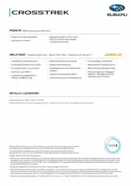 Subaru Flugblatt | Crosstrek Seite 2