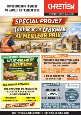 Catalogue Chretien Matériaux (valable jusqu'au 28-02)