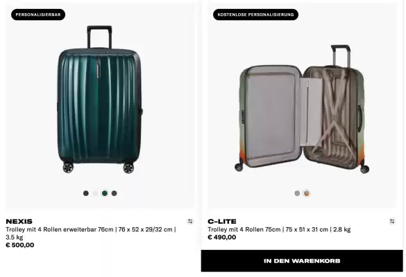 Samsonite Flugblatt (gültig bis 4-03)