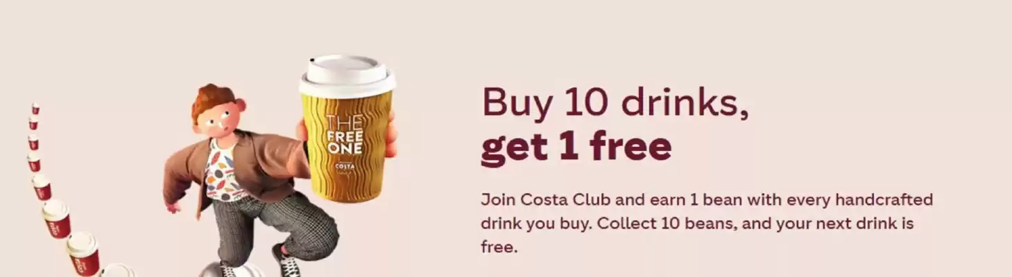 Costa Coffee leaflet (valid until 31-12)