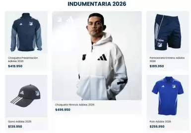 Catálogo Tienda Oficial Millonarios Página 1