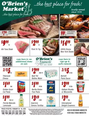 O'briens Market weekly ad (valid until 24-02)