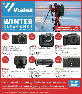 Vistek flyer (valid until 27-02)