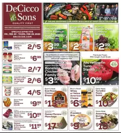 DeCicco & Sons weekly ad week 8 Page 1
