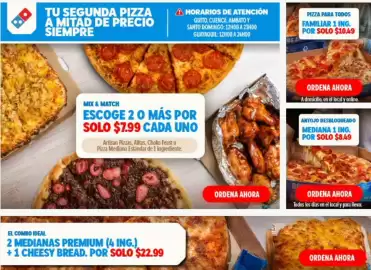 Catálogo Domino's Pizza Página 1