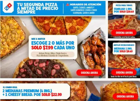 Catálogo Domino's Pizza (válido hasta 30-05)