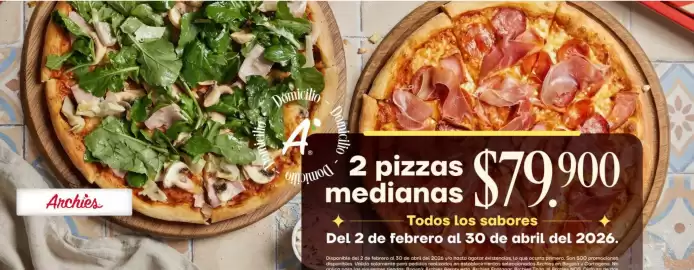 Catálogo Archie's Pizza Página 1