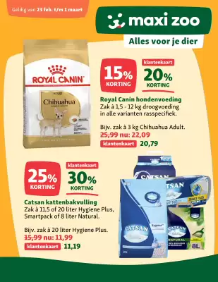 Maxi Zoo folder (geldig t/m 1-03)