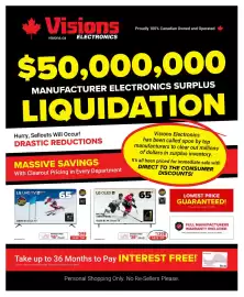 Visions Electronics flyer week 8 Page 1