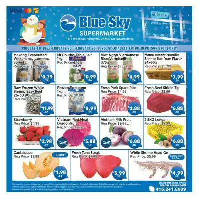 Blue Sky Supermarket flyer (valid until 26-02)