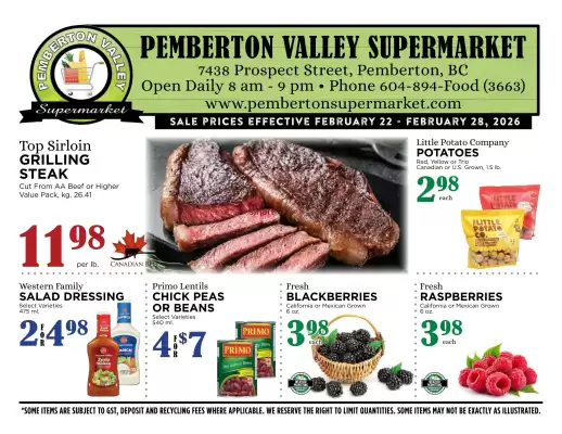 Pemberton Valley Supermarket flyer (valid until 28-02)