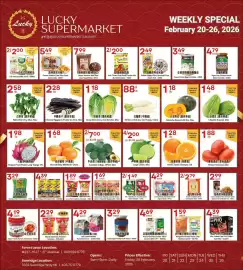 Lucky Supermarket flyer Page 1