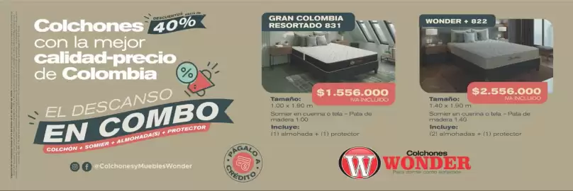 Catálogo Colchones Wonder Página 1