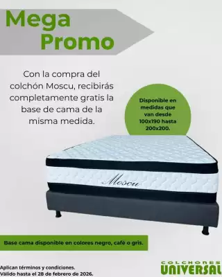 Catálogo Colchones Universal (válido hasta 28-02)