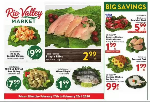 Rio Valley Market weekly ad (valid until 23-02)