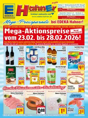 EDEKA Hahner Prospekt (gültig bis 28-02)