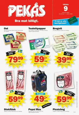 Pekås reklamblad (giltig till och med 1-03)