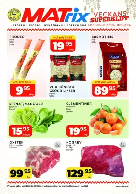 Matrix Butikerna reklamblad (giltig till och med 1-03)