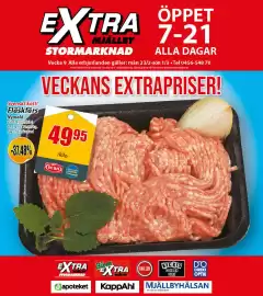 Extra Mjällby Stormarknad reklamblad vecka 9 Sida 1